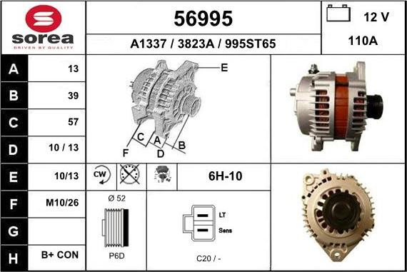 EAI 56995 - Alternatore autozon.pro