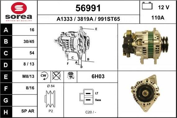 EAI 56991 - Alternatore autozon.pro