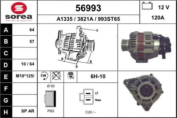 EAI 56993 - Alternatore autozon.pro