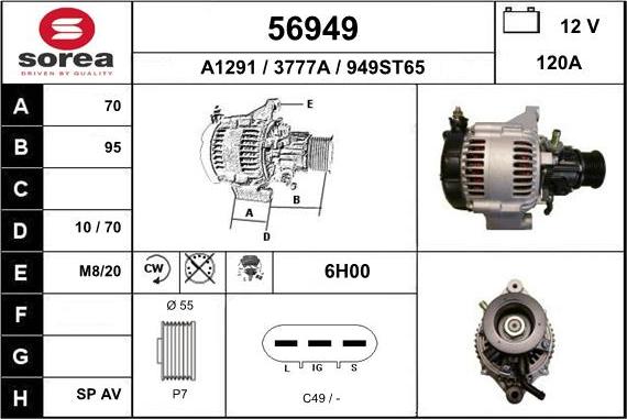 EAI 56949 - Alternatore autozon.pro