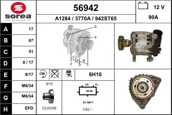 EAI 56942 - Alternatore autozon.pro