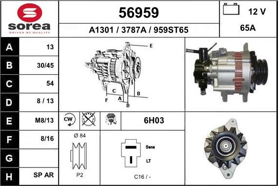 EAI 56959 - Alternatore autozon.pro