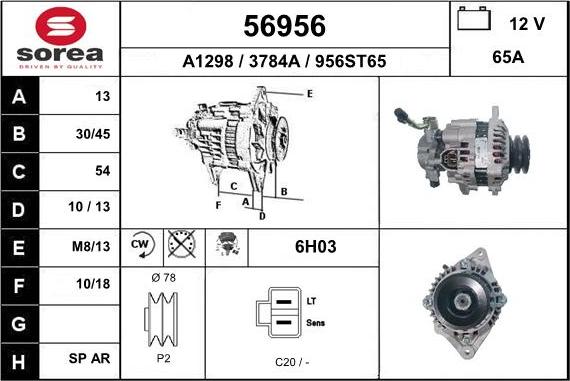 EAI 56956 - Alternatore autozon.pro