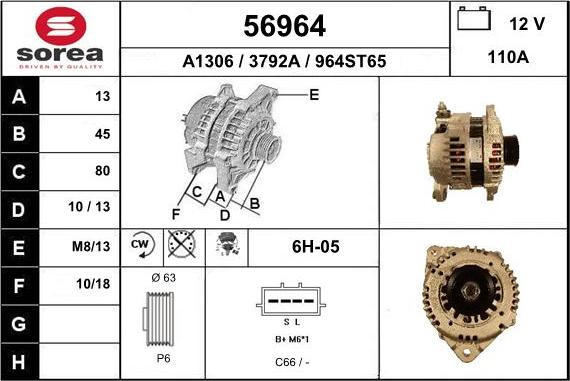 EAI 56964 - Alternatore autozon.pro