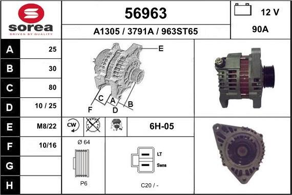 EAI 56963 - Alternatore autozon.pro