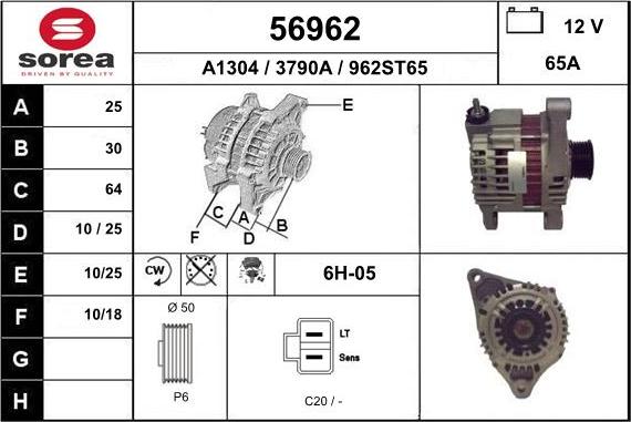 EAI 56962 - Alternatore autozon.pro