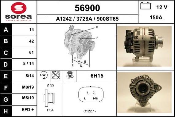 EAI 56900 - Alternatore autozon.pro