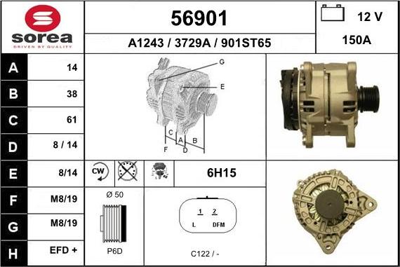 EAI 56901 - Alternatore autozon.pro