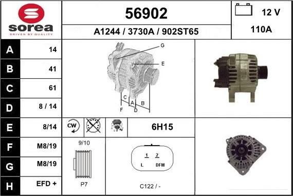 EAI 56902 - Alternatore autozon.pro