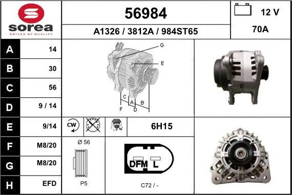 EAI 56984 - Alternatore autozon.pro