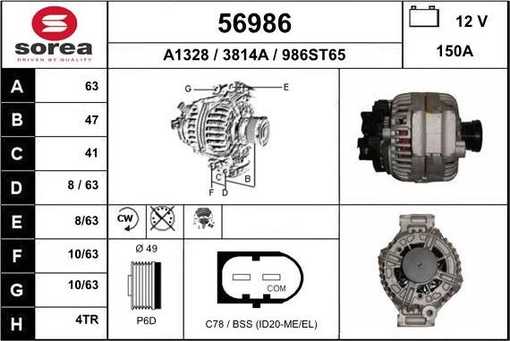 EAI 56986 - Alternatore autozon.pro