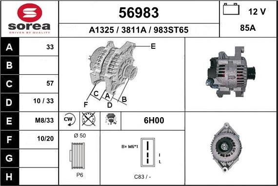 EAI 56983 - Alternatore autozon.pro