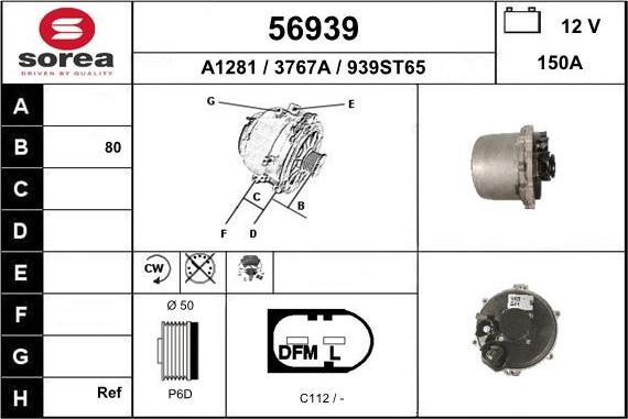 EAI 56939 - Alternatore autozon.pro