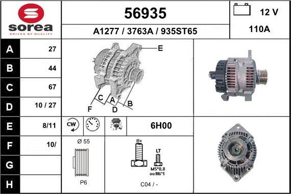 EAI 56935 - Alternatore autozon.pro