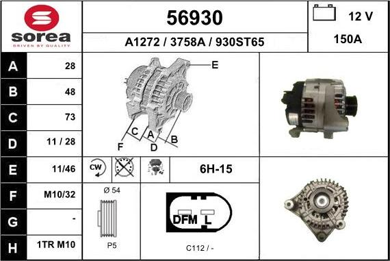 EAI 56930 - Alternatore autozon.pro