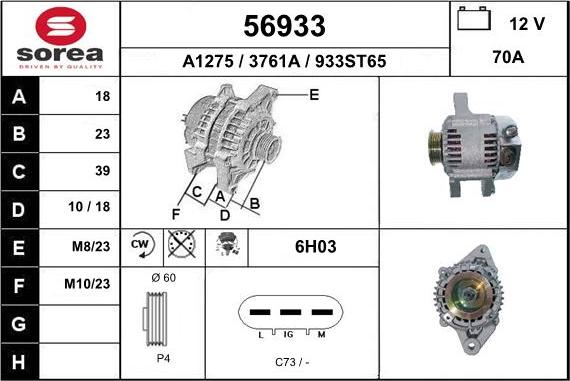 EAI 56933 - Alternatore autozon.pro