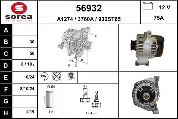 EAI 56932 - Alternatore autozon.pro