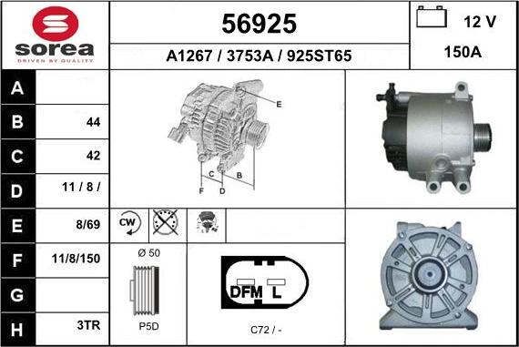 EAI 56925 - Alternatore autozon.pro