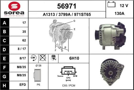 EAI 56971 - Alternatore autozon.pro