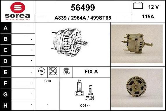 EAI 56499 - Alternatore autozon.pro