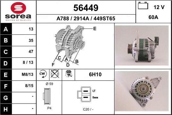 EAI 56449 - Alternatore autozon.pro