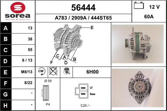 EAI 56444 - Alternatore autozon.pro