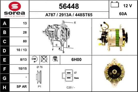 EAI 56448 - Alternatore autozon.pro