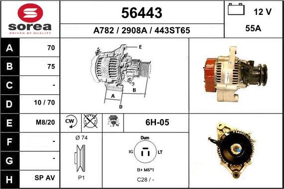 EAI 56443 - Alternatore autozon.pro