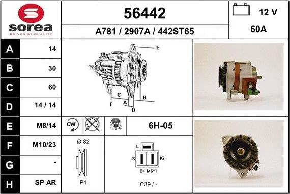 EAI 56442 - Alternatore autozon.pro