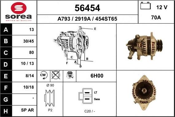 EAI 56454 - Alternatore autozon.pro