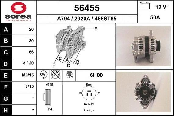 EAI 56455 - Alternatore autozon.pro