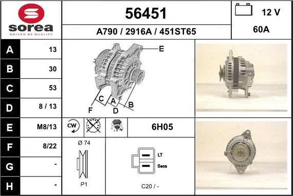 EAI 56451 - Alternatore autozon.pro