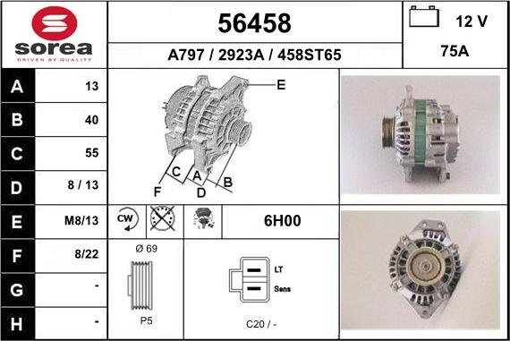 EAI 56458 - Alternatore autozon.pro