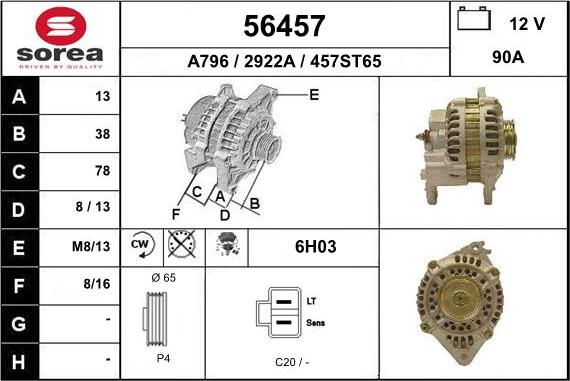 EAI 56457 - Alternatore autozon.pro