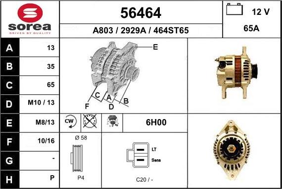 EAI 56464 - Alternatore autozon.pro