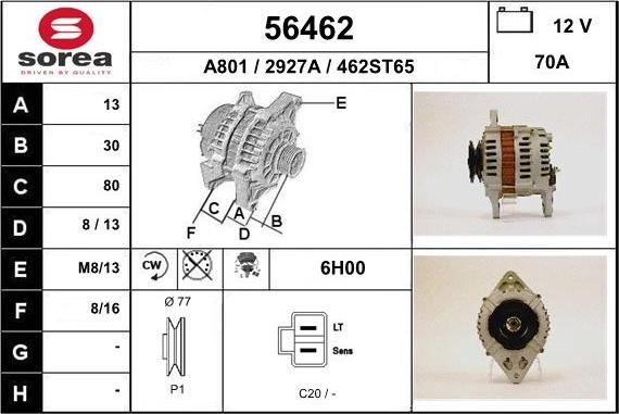 EAI 56462 - Alternatore autozon.pro