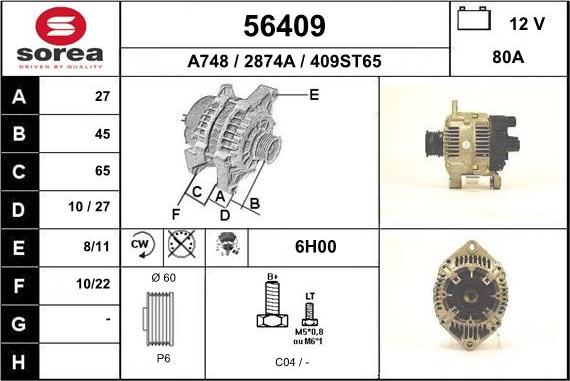 EAI 56409 - Alternatore autozon.pro