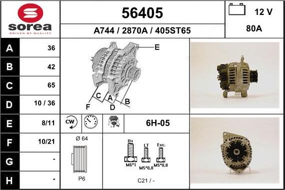 EAI 56405 - Alternatore autozon.pro