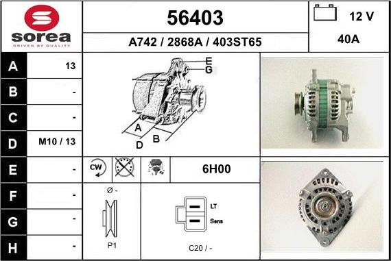 EAI 56403 - Alternatore autozon.pro