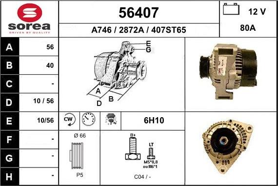 EAI 56407 - Alternatore autozon.pro