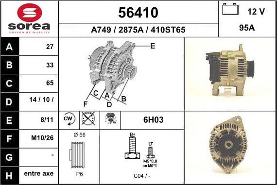 EAI 56410 - Alternatore autozon.pro