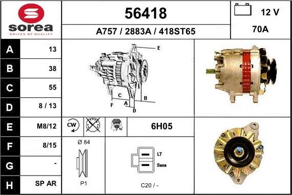 EAI 56418 - Alternatore autozon.pro