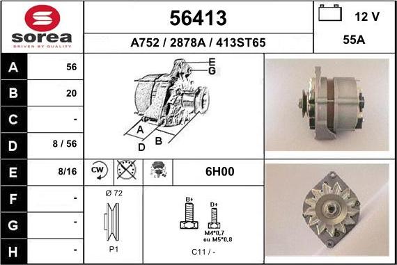 EAI 56413 - Alternatore autozon.pro