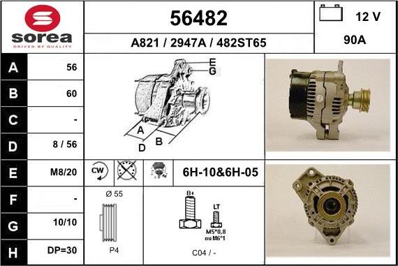 EAI 56482 - Alternatore autozon.pro