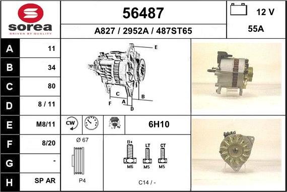 EAI 56487 - Alternatore autozon.pro