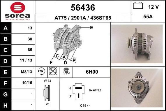 EAI 56436 - Alternatore autozon.pro