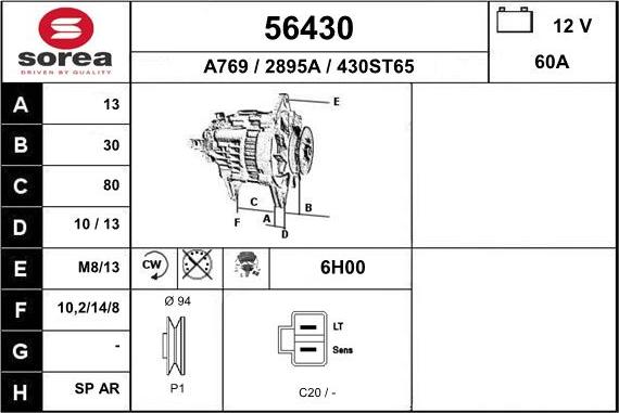 EAI 56430 - Alternatore autozon.pro