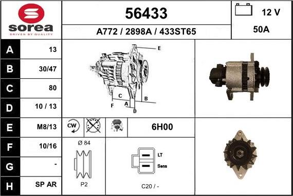 EAI 56433 - Alternatore autozon.pro