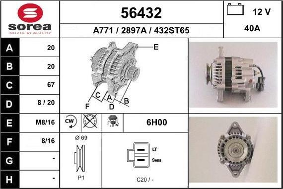 EAI 56432 - Alternatore autozon.pro