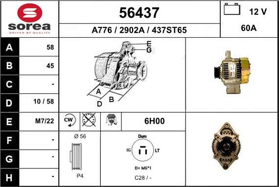 EAI 56437 - Alternatore autozon.pro